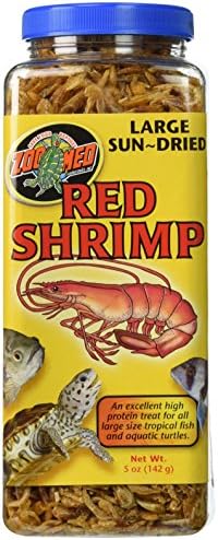 Zoo Med Large Sun-Dried Red Shrimp 10oz Each (2 Pack)