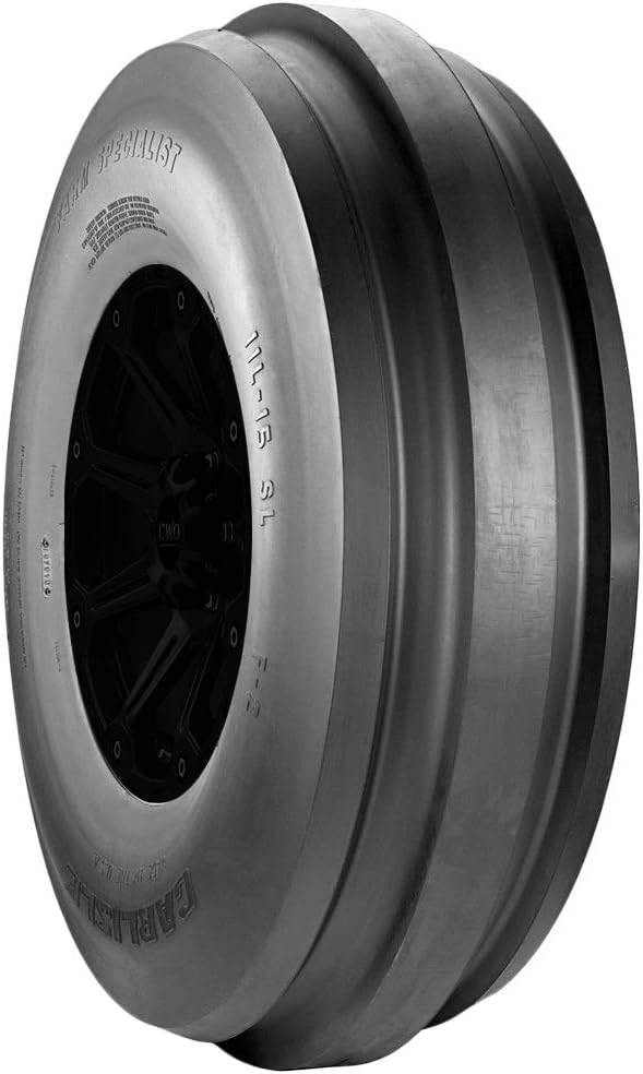 Carlisle Farm Specialist F-2 7.50-16 D | Tractor All Season Traction 99B Rated 8 Ply Bias Construction Black Sidewall Tire