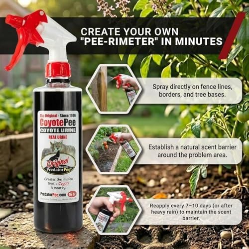 PredatorPee 100% Coyote Urine Natural Predator Scent Made in USA