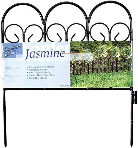Origin Point Jasmine Classic Decorative Steel Landscape Border Fence Section