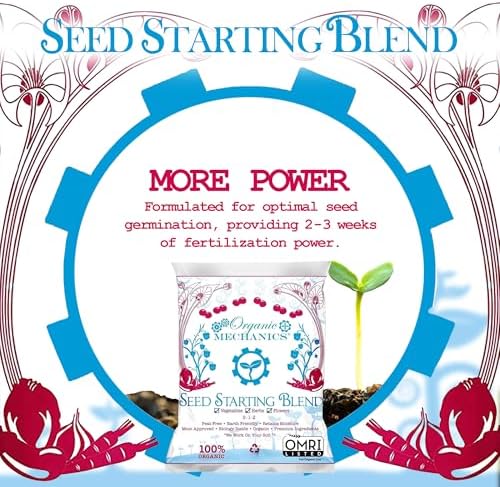 Seed Starting Potting Soil Blend, 16 Quarts – Provides Optimal Seed Germination with Coconut Coir, Aged Pine Bark, Rice Hulls, and Worm Castings – Peat-Free & Eco-Friendly
