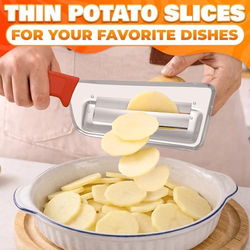 Cabbage Shredder with Dual Blade, 11.8 Inch Stainless Steel Slicer | Cabbage Knife for Faster Coleslaw Prep