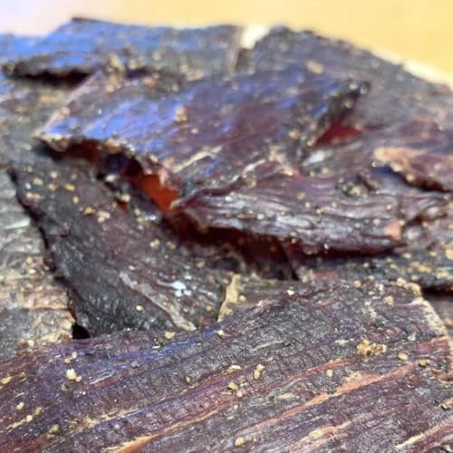 Old Fashioned Hickory Beef Jerky - No Frills Tough and Old Style Dry Beef Jerky - All Natural, Gluten Free, No Added Preservatives and No Added MSG, Healthy Protein Snacks, 2 oz (Pack of 3)