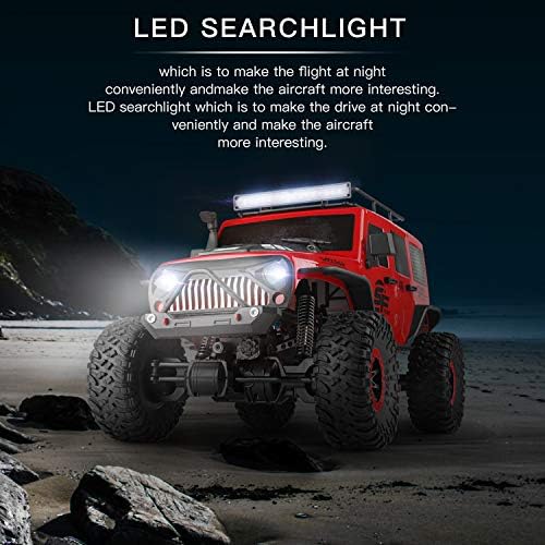 GoolRC WLtoys 104311 RC Car, 1/10 Scale 4WD 2.4Ghz Remote Control Car, Brushed Motor Off-Road Crawler Car RTR for and Adults