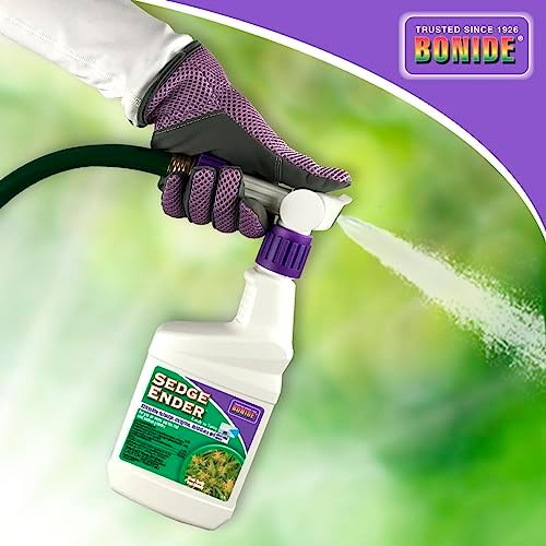 Bonide Sedge Ender, 16 oz Ready-to-Spray Weed Killer For Outdoors, Fast-Acting and Rainproof, Lawn Friendly Formula | Fast-Acting, Rainproof