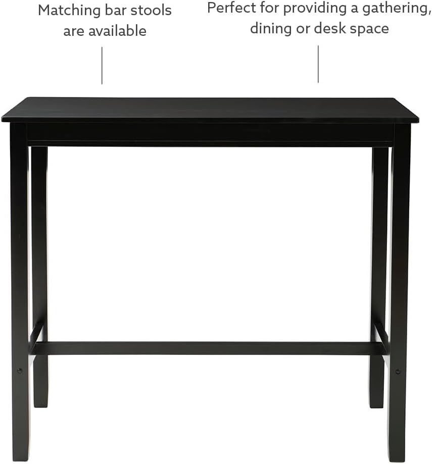 Linon Claridge Rustic Wood 36 inch Height Pub Table
