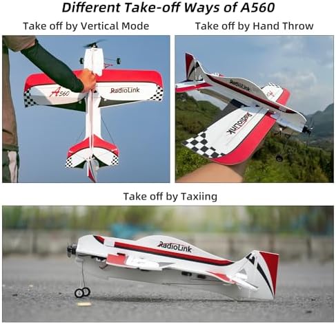 Radiolink A560 Ready to Fly (RTF) 3D Byme-A Gyro 6 Flight Modes RC Airplane