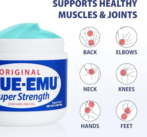 BLUE-EMU Original Super Strength Cream, Daily Muscle & Joint Support