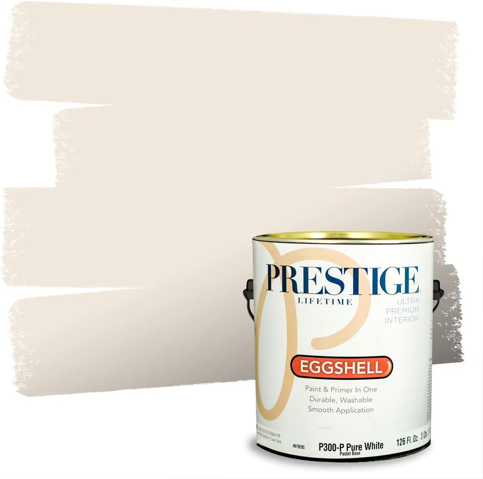PRESTIGE Paints Exterior Paint and Primer In One, 1-Gallon, Satin, Comparable Match of Sherwin Williams* Black Magic*