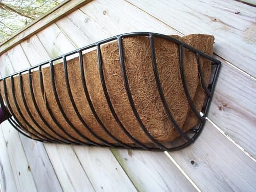Molded Coco Fiber Liner - 72 Inch Window Hayrack Planter -Comes as a Pair of 36 Inch