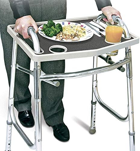 North American Wellness Walker Tray with Non-Slip Grip Mat