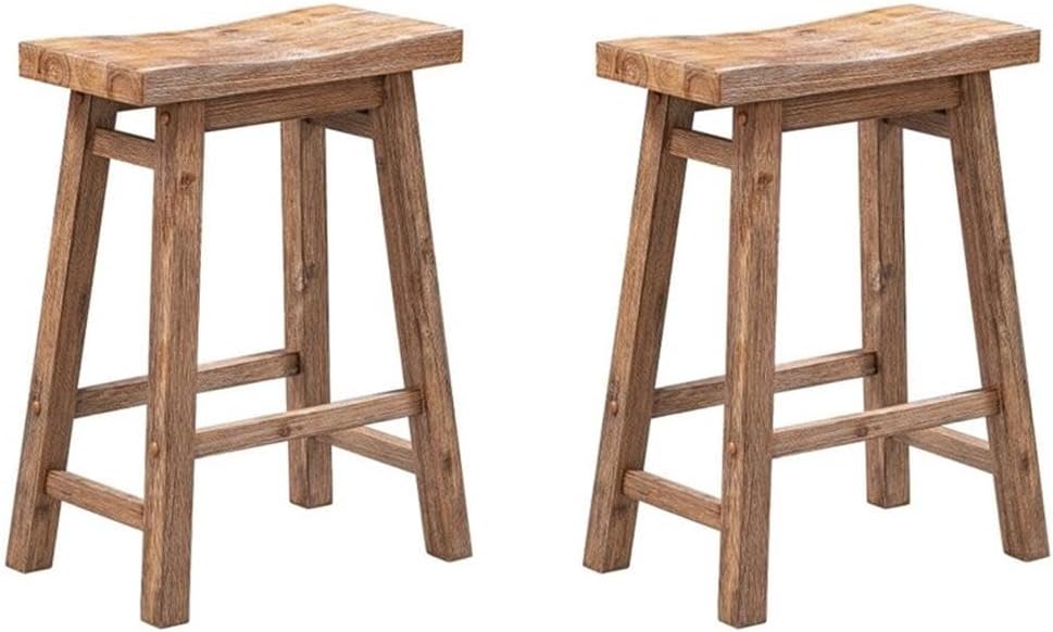 Boraam Sonoma Saddle Stool, Chestnut