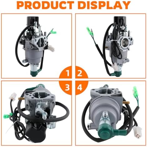 Carburetor Inverter Generator w/Air Intake Gaskets Fit for Harbor for Freight Predator 9500 Watt Surper Quiet Generator 57080 & 59188 Model