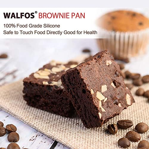 Walfos Silicone Muffin Pan - 6 Cup Non-Stick Silicone Cupcake Pan, Just Release! Food Grade and BPA Free Baking Cups, Perfect for Egg Muffin, Cupcake