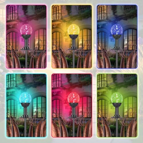 MUMTOP Wind Spinner Outdoor, Large Metal Kinetic Wind Sculptures, Blue