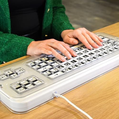Clevy Keyguard for People with Temporary or Permanent Motor Skill Difficulties. Compatible with All Clevy Keyboards
