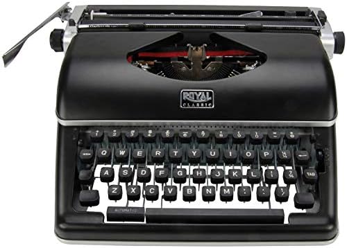 Royal Consumer Information Products Classic Retro Manual Typewriter (Black), Model Number: 79104P | Portable mechanical operation