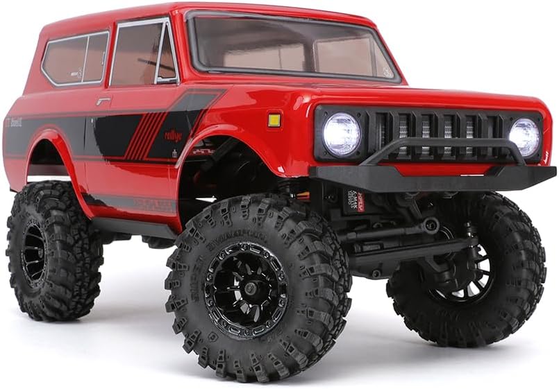 Redcat Racing Ascent-18 Scout II Brushless, 1/18 Scale RC Crawler, 4WD Remote Control Car, Aluminum Chassis, Red/Gold Dust