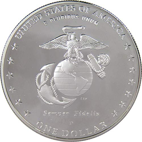 2005 P Marine Corps 230th Anniversary Commemorative Silver $1 Proof | Collectible Coin: Commemorative Dollar, 2005-P, Marine Corps 230th Anniversary