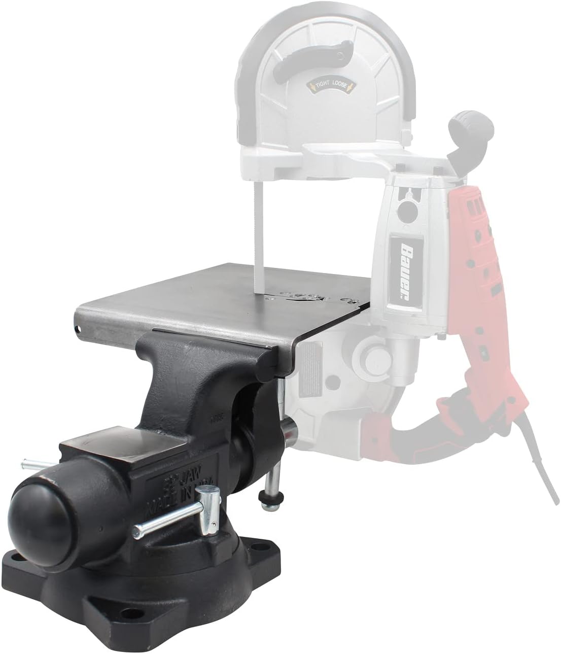 Swag Off Road Portaband Table V1.0 – Portable Band Saw Stand Compatible with Milwaukee, DeWalt, Makita, Bosch, Harbor Freight Bauer, and WEN – Heavy-Duty Steel, Made in USA