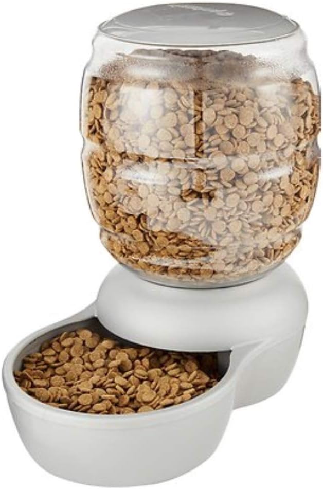 Petmate Replendish Feeder Automatic Cat and Dog Feeder, Pearl Peacock Blue, 10 LB, Made in USA