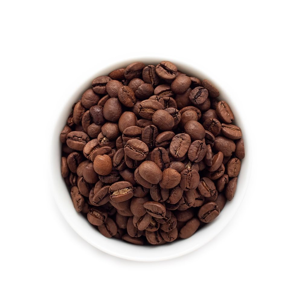 Fresh Roasted Coffee, Dark Brazil Whole Bean Coffee, Med-Dark Roast, Kosher, 5 lb (80 oz)