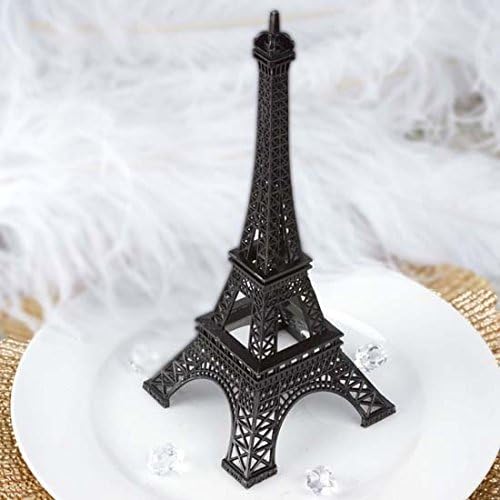 10" Eiffel Tower Wedding Party Event Tabletop Centerpiece Decoration - Black