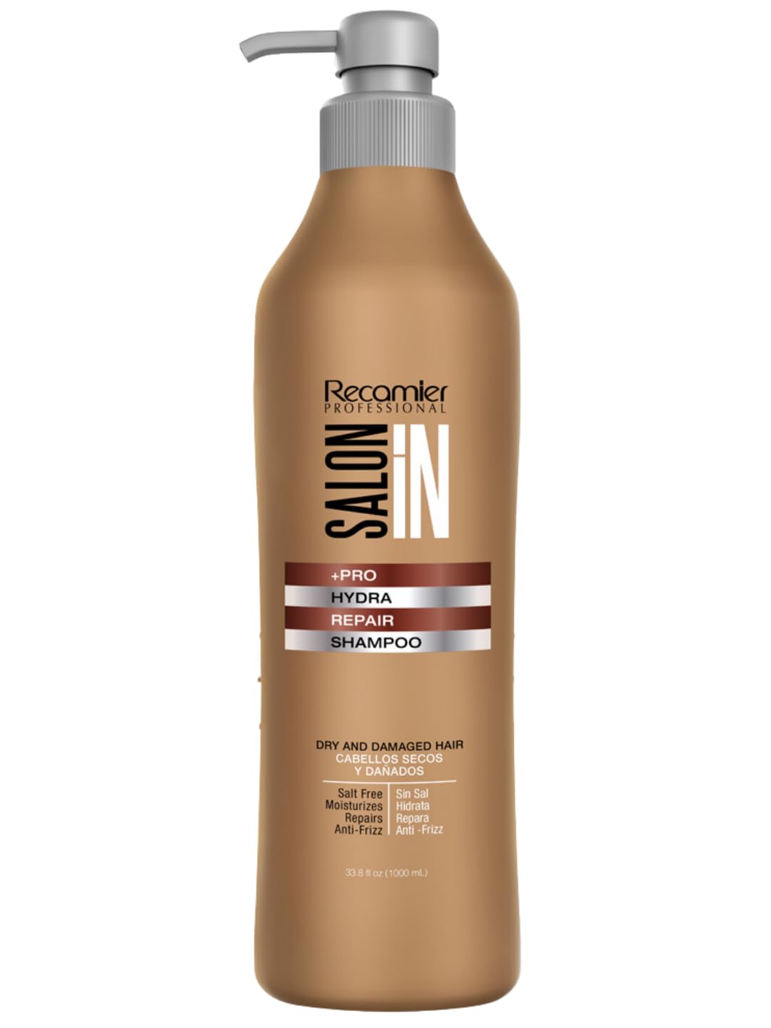 Salon In by Recamier - | Hydra Repair Hair Shampoo | Moisturizing & Strengthening for Dry, Damaged Hair | 10.1.fl.oz / 300 ml