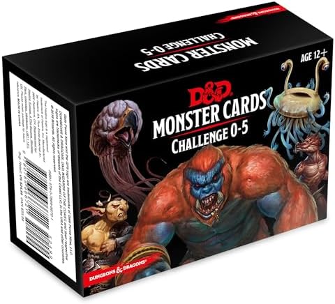 Dungeons & Dragons Spellbook Cards: Monsters 0-5 (D&D Accessory)