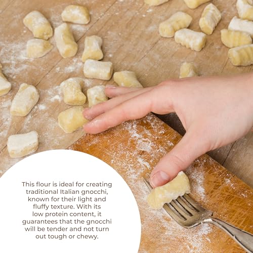 00 Antimo Caputo Pasta & Gnocchi Flour 5 Lb Repack- Italian Double Zero Grain Type - Extracted Wheat Blend - All Natural for Pasta Fresca Dough (5LB