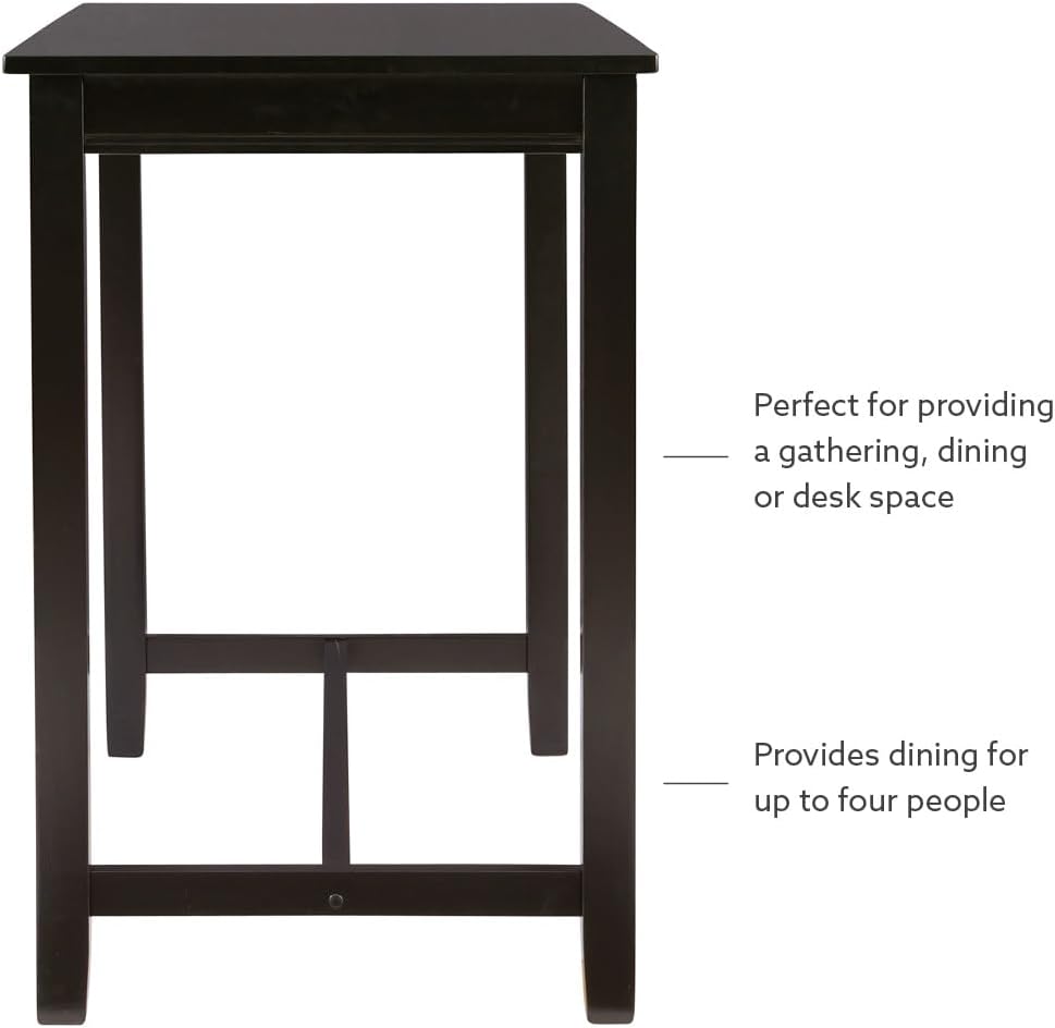 Linon Claridge Rustic Wood 36 inch Height Pub Table