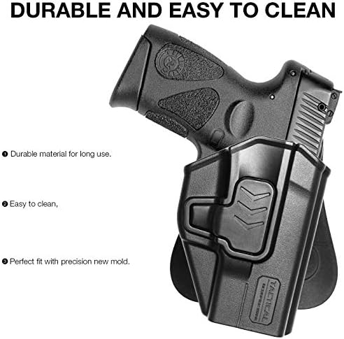 Tactical Scorpion Gear Slimline Modular Level II Retention Paddle Holster: fits Taurus Millennium G2 PT111 PT132 PT138 PT140 PT745 G2c G3c