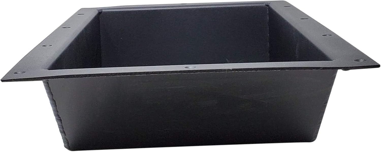 R&R Design Recessed Easy Boat Trolling Motor Pan, Powder Coated Aluminum Foot Pedal Control Tray