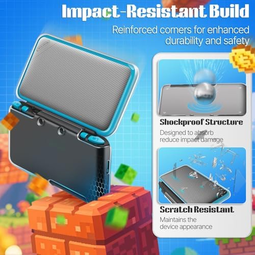 TNP Clear Hard Shell Case for New Nintendo 2DS XL/LL 2017