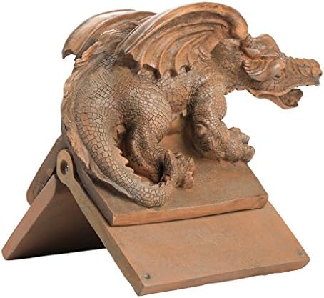 Design Toscano Lemont the Lovable Lounger Climbing Black Bear Roof Mount Outdoor Garden Statue, 34 Inch Long, Cast Stone Resin, Woodland Black Finish