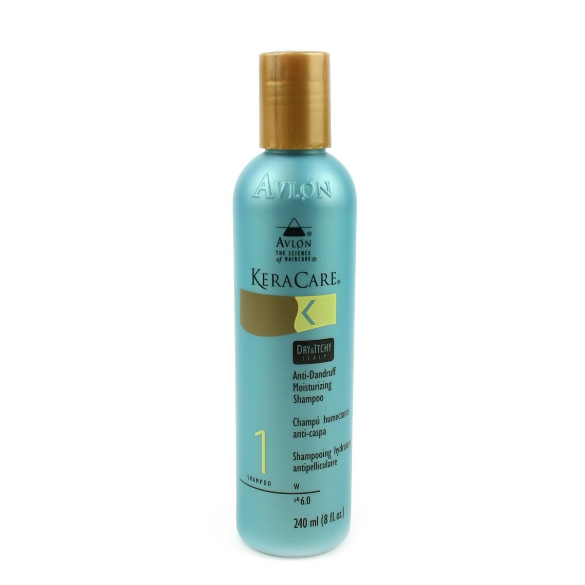 KeraCare Moisturizing Shampoo,8 oz - Sulfate Free, Relieves Dry and Itchy Scalp Conditions, Eliminates Flakes, Liquid Volume 240 ml