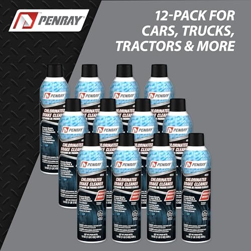 Penray 4820-12PK Chlorinated Brake Cleaner - 19-Ounce Aerosol Can, Case of 12