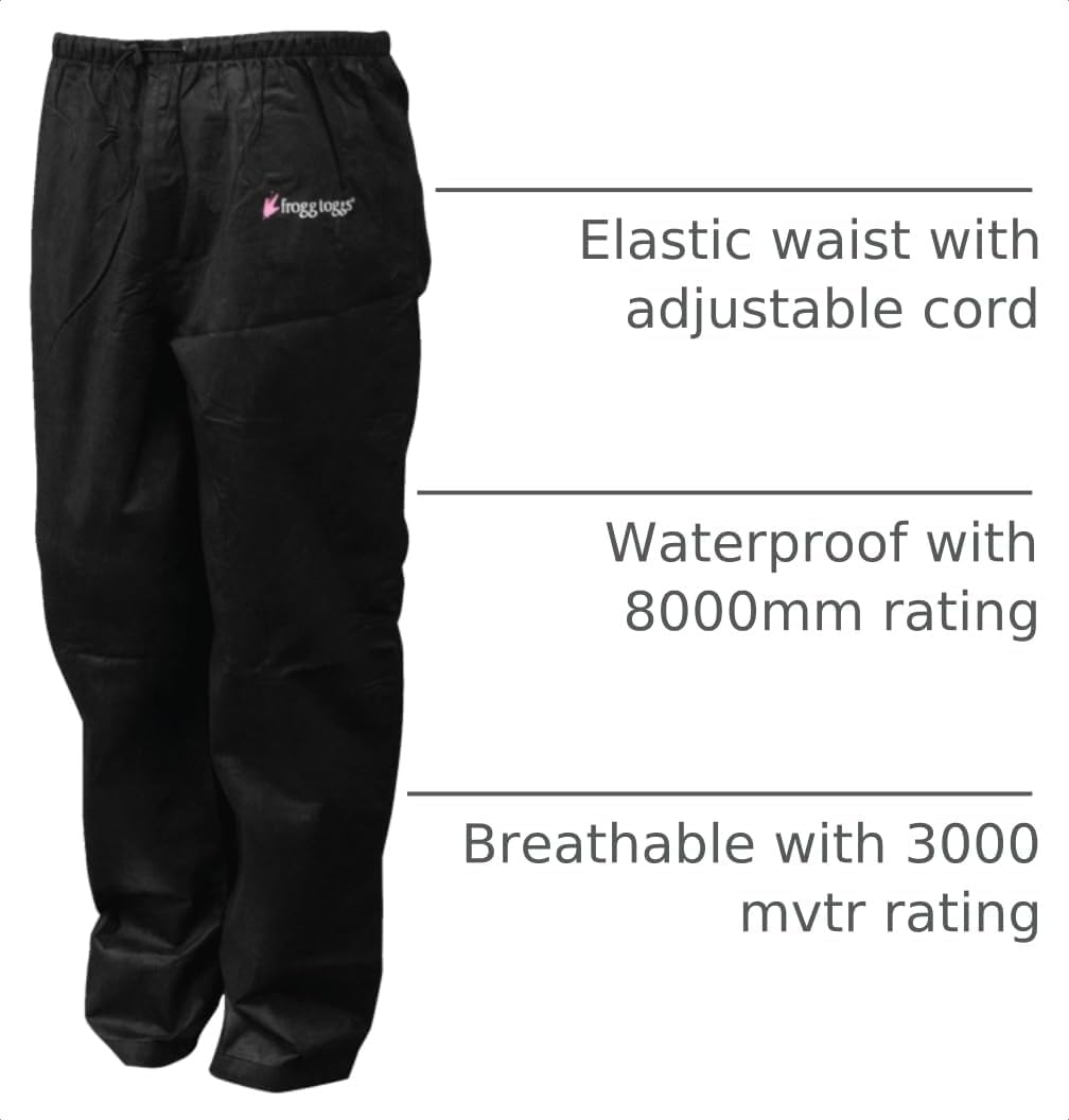 FROGG TOGGS Women's Classic Pro Action Waterproof Breathable Rain Pant