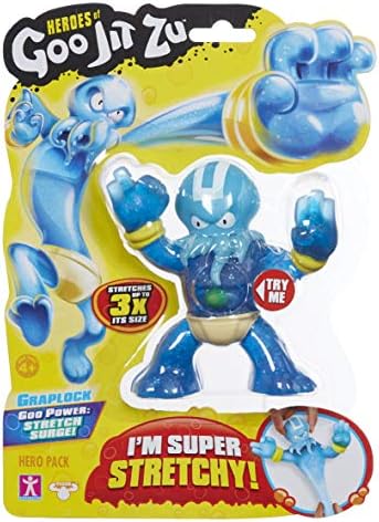 Heroes of Goo Jit Zu - Single Stretchy Octopus Action Figure, Hydro