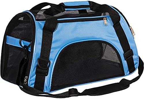 MuchL Cat Carrier for Cats Soft-Sided Travel Pat Carrier for Cat with Wooden Padding Board Airline Approved Lightweight Comfortable Cat Bag for