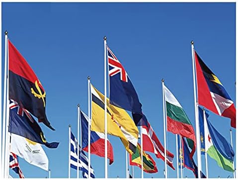 1PC 3x5 ft Polyester Nicaragua National Flag | Polyester Fabric with Reinforced Header and Two Brass Grommets, Bright