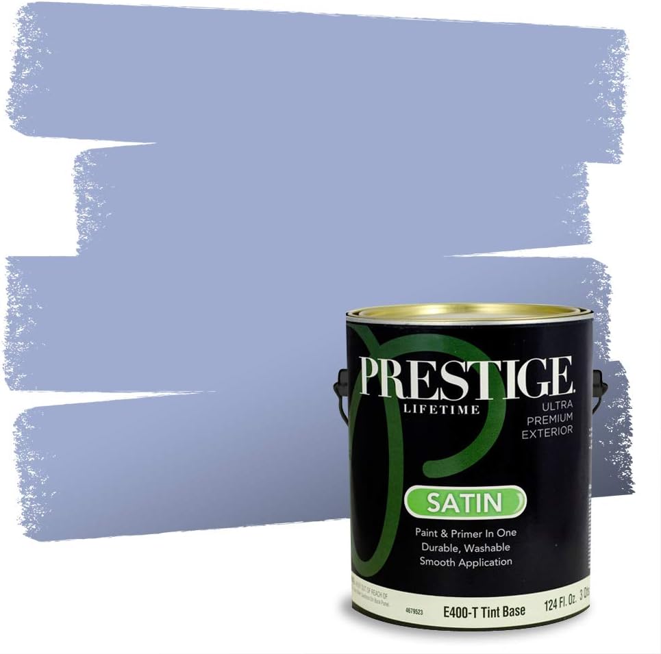 PRESTIGE Paints Exterior Paint and Primer In One, 1-Gallon, Satin, Comparable Match of Sherwin Williams* Blueblood*
