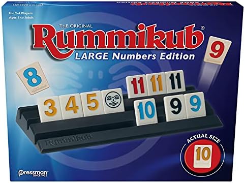 Pressman Rummikub Large Numbers Edition - The Original Rummy Tile Game