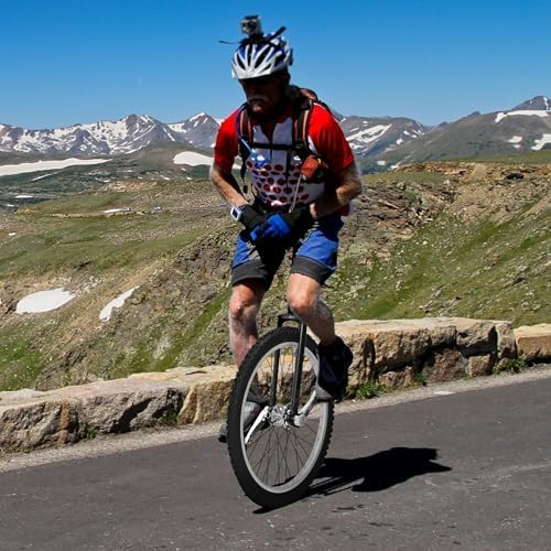 Nisorpa 20" Inch Unicycle Classic Black One Wheel Bike for Kids Adults