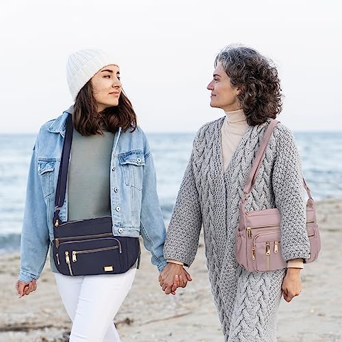 NPBAG Crossbody Bag for Women, Shoulder Purse Handbag Messenger Bag, Trendy Pocketbooks, Waterproof and Multi-Pockets