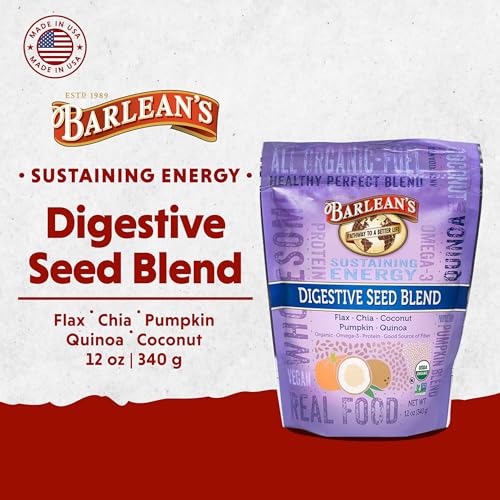 Barlean's Forti-Flax Organic Ground Flaxseed, Omega-3 Fiber, 16oz, 2-Pack | Ground whole raw flax seeds, Lignans, ALA omega-3, Fiber, Non-GMO, Vegan, For smoothies, baking, oatmeal & yogurt