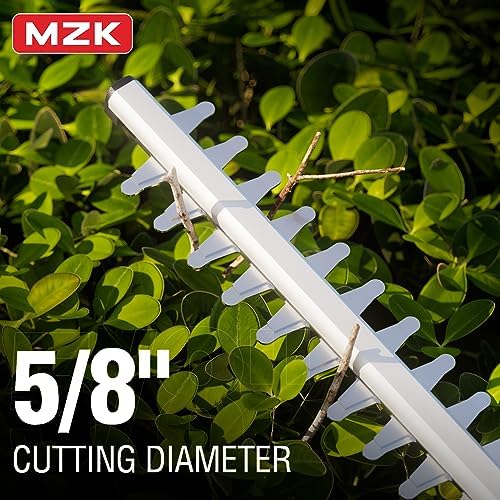 MZK 20V 22-Inch Cordless Hedge Trimmer with 2 x 4Ah Batteries