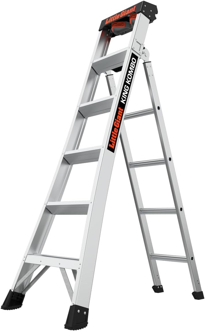 Little Giant King Kombo, 6 ft Fiberglass Multi-Position Ladder, 13906-001