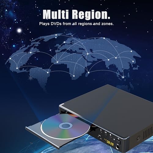 LONPOO DVD Players HDMI for TV, Compact Multi Region DVD Player