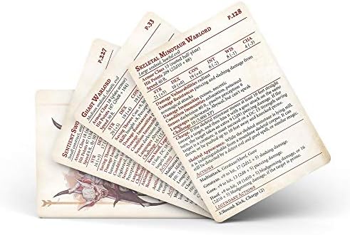 Dungeons and Dragons 5th Edition Deck of Cards – The Dreaded Accursed: Reference Deck 1 by Nord Games – 100 Cards - Games for Adults and Kids
